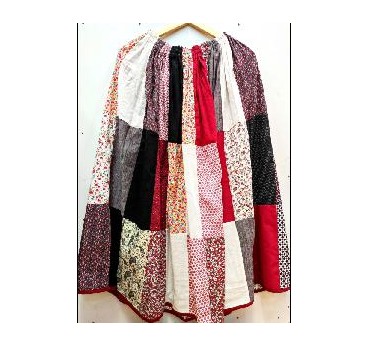 -FALDA PATCHWORK GRANATE TALLA UNICA
