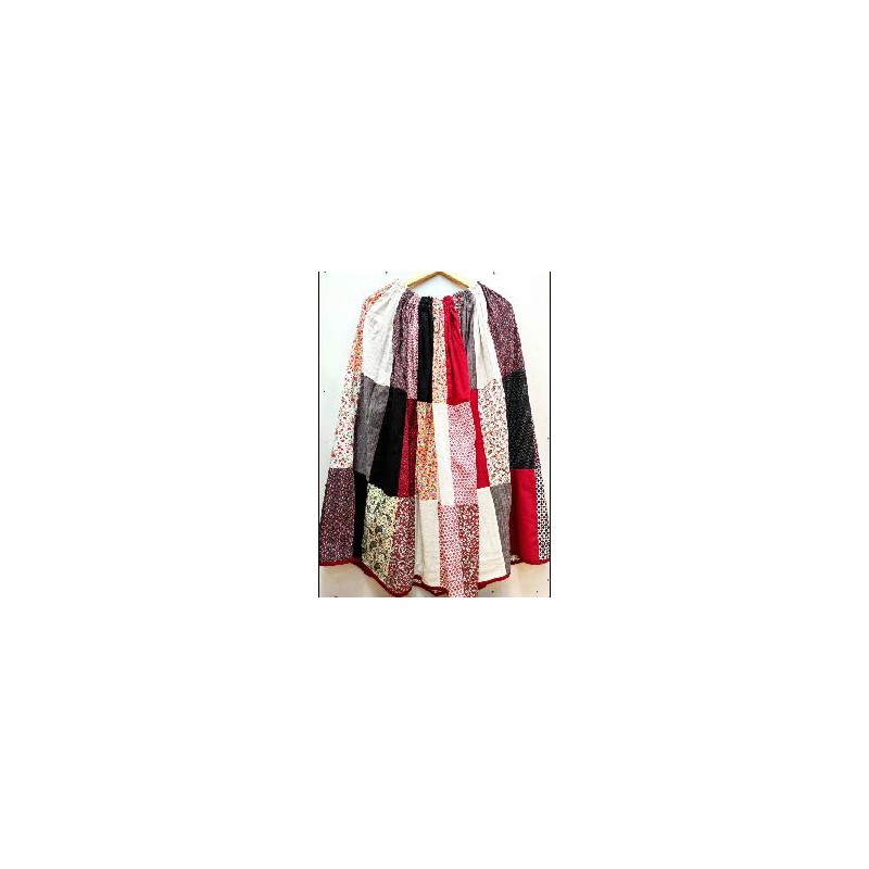-FALDA PATCHWORK GRANATE TALLA UNICA