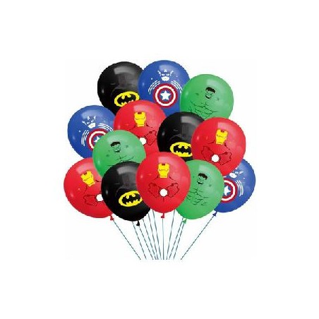 -10 GLOBOS SUPER HEROES
