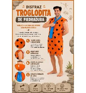-DISFRAZ CAVERNICOLA PEDRO M-L