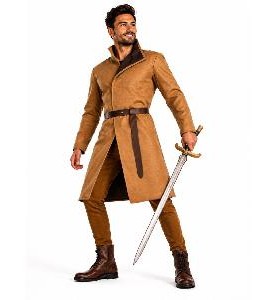 -TUNICA MEDIEVAL MARRON