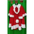 -DISFRAZ CHAQUETA CON CAPA Y GORRO PAPA NOEL M