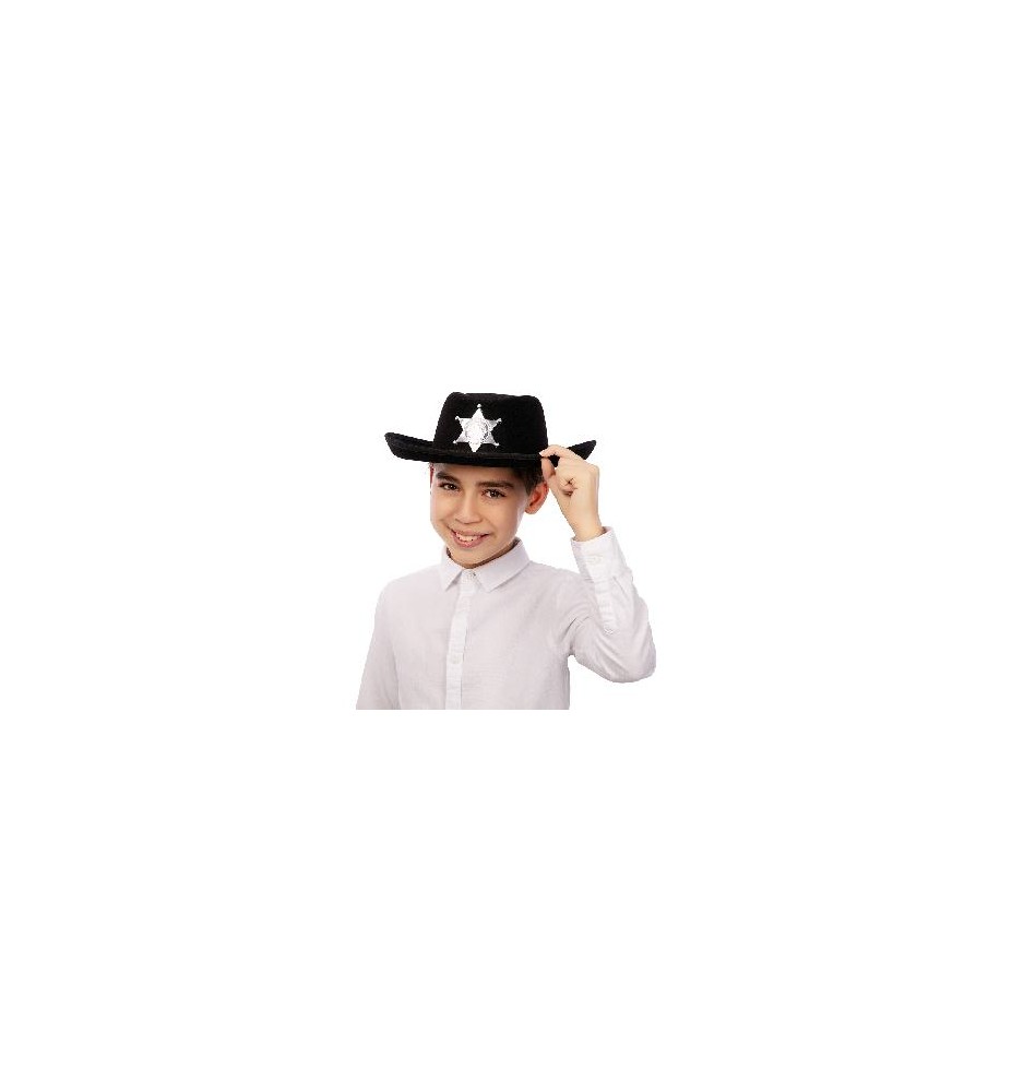 -SOMBRERO VAQUERO INFANTIL NEGRO