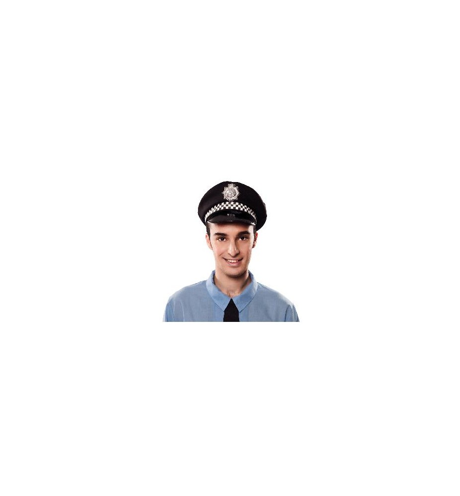 -GORRA POLICIA NEGRO ADULTO