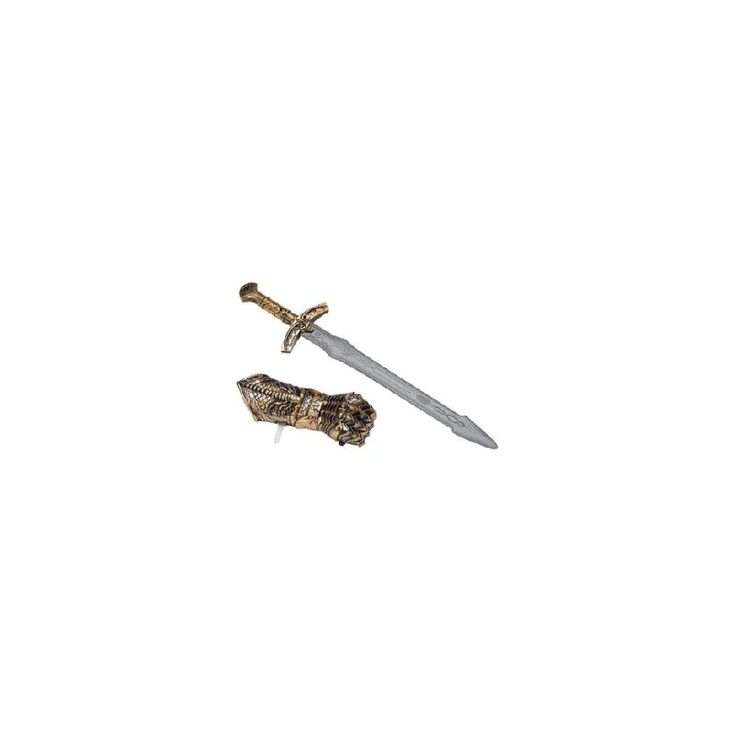 -CONJUNTO ESPADA Y GUANTE MEDIEVAL
