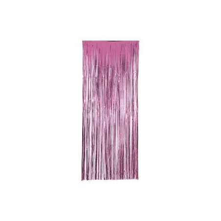 -CORTINA METALIZADA ROSA 2.4M