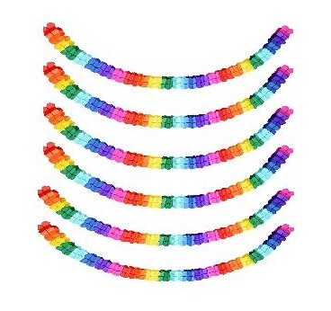 -GUIRNALDA REDONDA COLORES 3,M 15*15