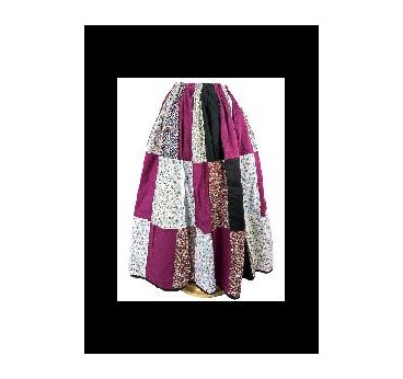 -FALDA PATCHWORK MORADA TALLA UNICA