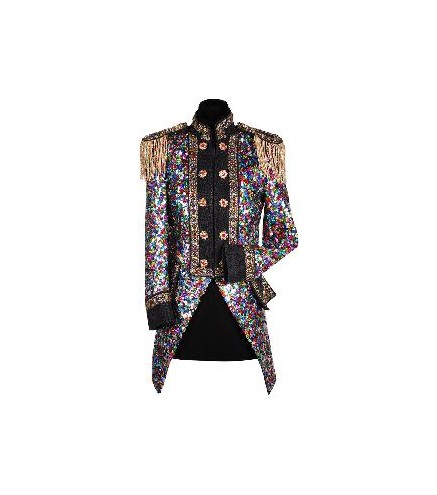 -CHAQUETA NEGRA LENTEJUELAS CUADRADAS XL