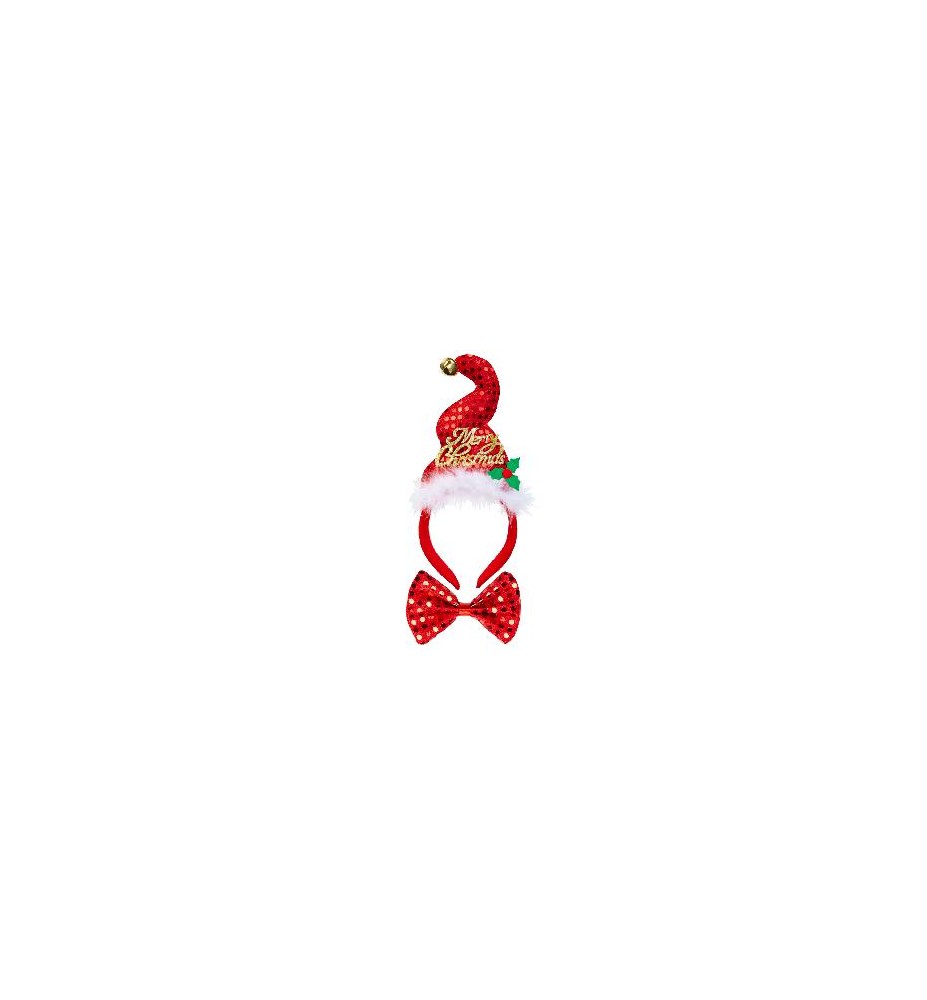 -SET DIADEMA Y PAJARITA PAPA NOEL