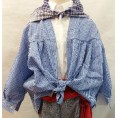 -BLUSON CUADROS AZULES M