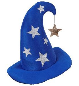-SOMBRERO MAGO CON ESTRELLAS