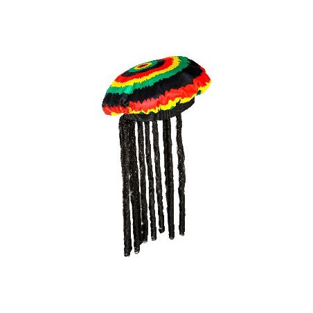 -GORRA RASTAFARI CON RASTAS