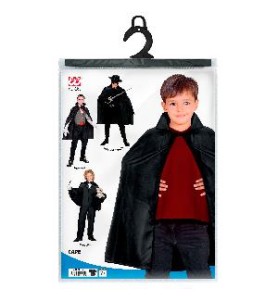 -CAPA NEGRA INFANTIL 100 CM.