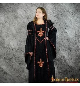-VESTIDO MEDIEVAL BLANCA XL
