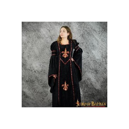 -VESTIDO MEDIEVAL BLANCA XL