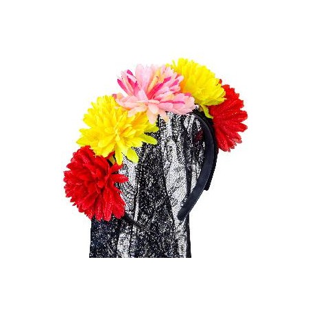 -DIADEMA VELO DÍA DE LOS MUERTOS