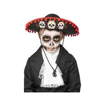 -SOMBRERO INFANTIL DÍA DE LOS MUERTOS