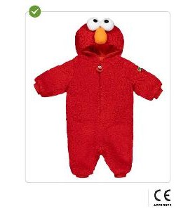 -DISFRAZ ELMO ROJO 12-24