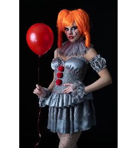 -DISFRAZ PENNYWISE MUJER IT CAPITULO II-M