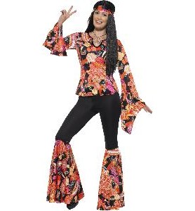 -DISFRAZ HIPPIE MUJER XS
