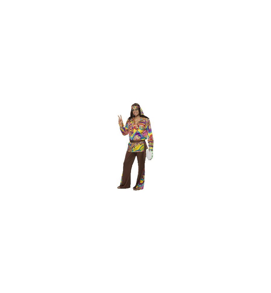 -DISFRAZ HIPPIE HOMBRE XL