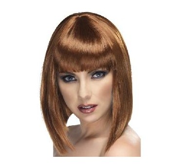 -PELUCA GLAMUROSA MARRON