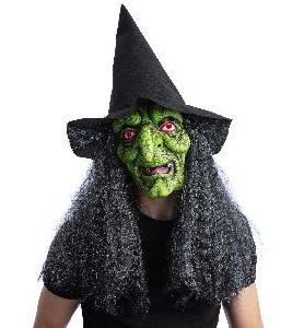 -MASCARA BRUJA VERDE