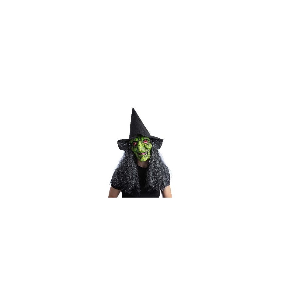 -MASCARA BRUJA VERDE
