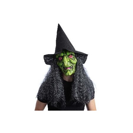 -MASCARA BRUJA VERDE