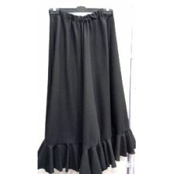 FALDA FLAMENCA VOLANTES NEGRO T-44