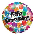 -GLOBO FOIL "FELIZ CUMPLEAÑOS" 46 CM -GLOBO FOIL "FELIZ CUMPLEAÑOS" 46 CM