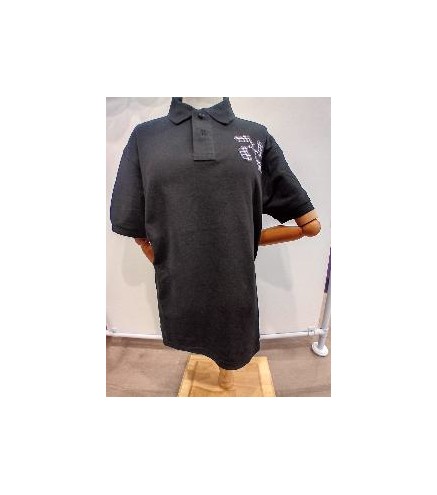 -CAMISETA POLO NEGRO LAUBURU 5XL