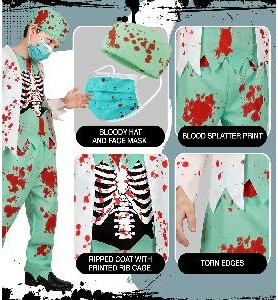 -DISFRAZ DOCTOR ZOMBIE 11-13 AÑOS
