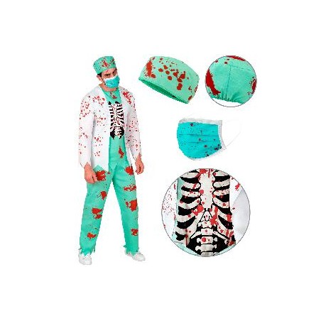 -DISFRAZ DOCTOR ZOMBIE 2XL