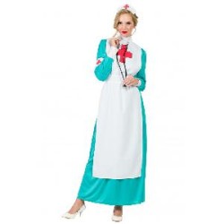 -DISFRAZ ENFERMERA VERDE XL