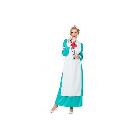 -DISFRAZ ENFERMERA VERDE XL