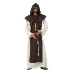 -DISFRAZ MONJE CISTERCIENSE  XL