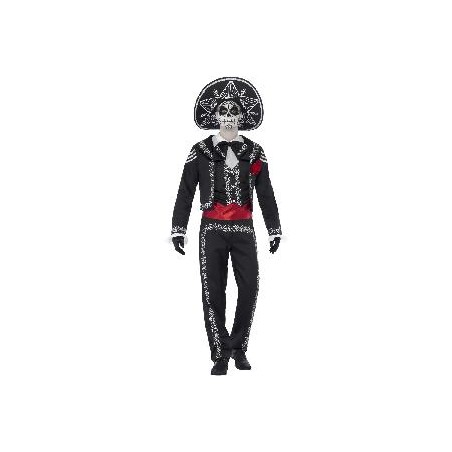 -DISFRAZ SKULL DÍA DE LOS MUERTOS M