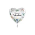 GLOBO FOIL MI PRIMERA COMUNION CORAZON 43 CM