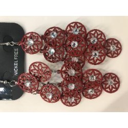 PENDIENTE  LAGRIMA BUGANVILLA