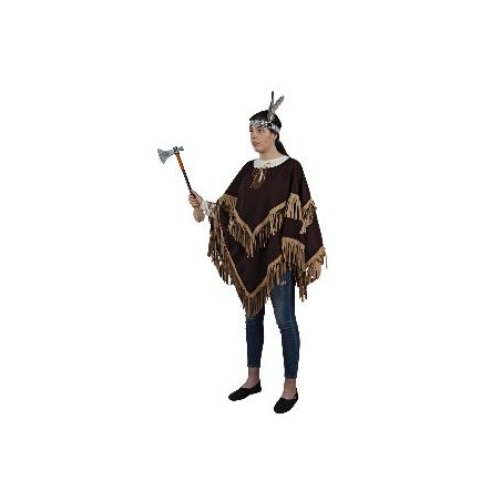 -PONCHO HIPPIE-INDIO ADULTO