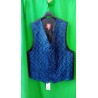 -CHALECO CABALLERO BROCADO AZUL 56