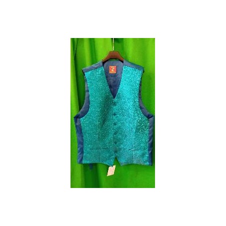 -CHALECO CABALLERO AZUL CON BRILLOS 52