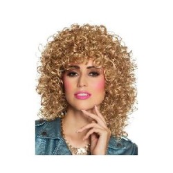 -PELUCA RIZADA RUBIA AÑOS 80