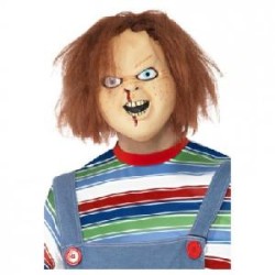-MÁSCARA DE LÁTEX CHUCKY MARRÓN