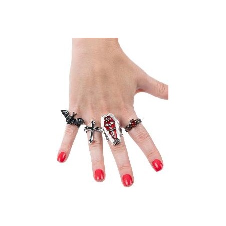 -ANILLOS DE VAMPIRO GÓTICO SURTIDOS