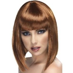 -PELUCA GLAMUROSA MARRON