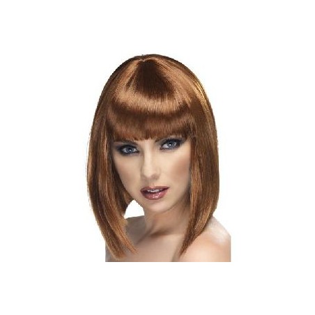 -PELUCA GLAMUROSA MARRON