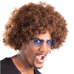 -PELUCA AFRO CASTAÑA